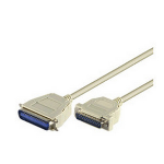 Microconnect Parallel DB25-CEN36 2m M/M printer cable White