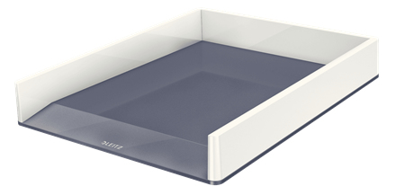Image of Leitz 53611001 desk tray/organizer Polystyrene Metallic, White