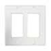 Tripp Lite N042DAB-002-IV Safe-IT Double-Gang Antibacterial Wall Plate, Decora Style, Ivory, TAA