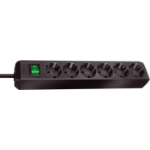 Brennenstuhl Eco-Line 6-w 3m power extension 6 AC outlet(s) Black