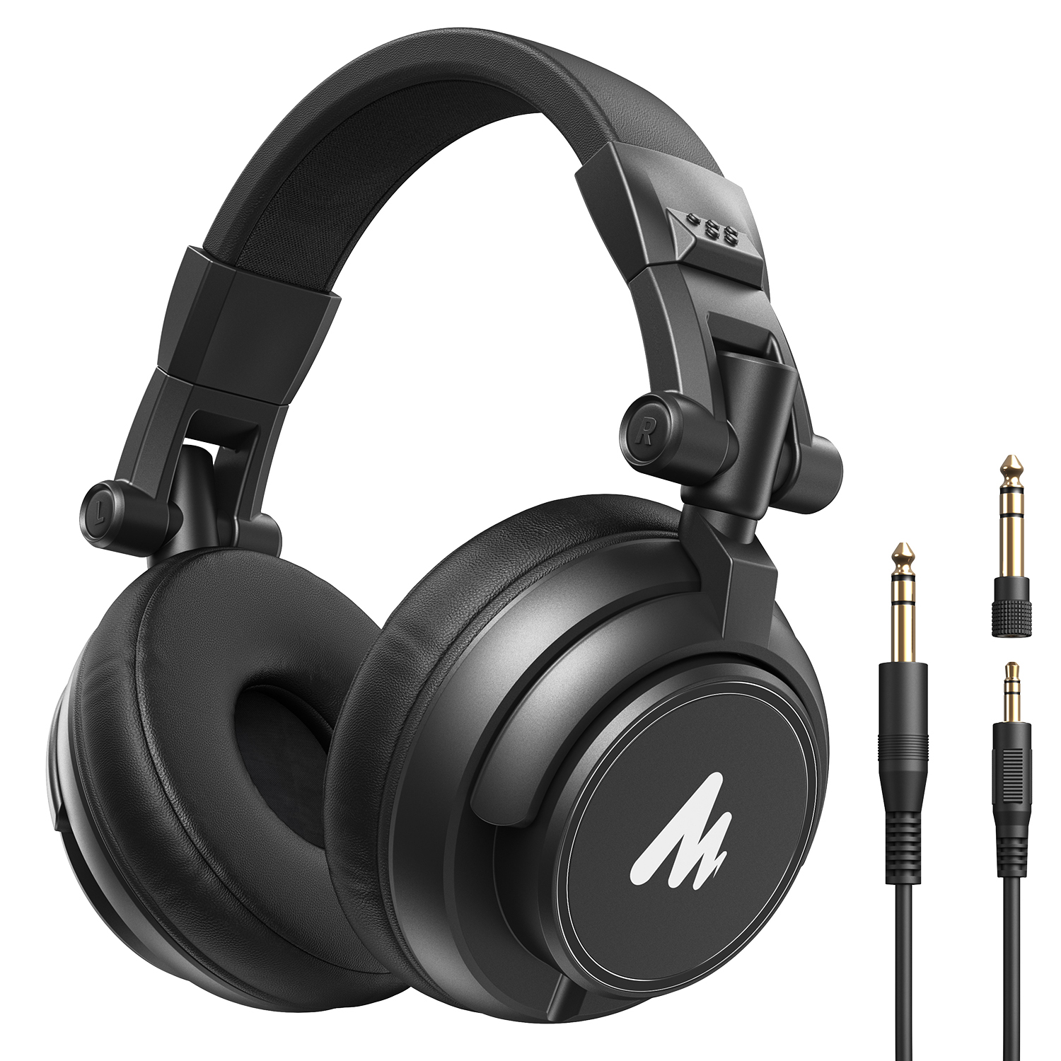 Maono Studio Closed Back Dynamic Headphones 3.5mm & 6.35mm Jack Plug