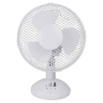 STATUS 9" Oscillating Desk Fan - 2 Speed Settings with Adjustable Angle