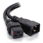 FDL 2M IEC C20 PLUG TO IEC C19 SOCKET DUAL LOCKING EXTENSION