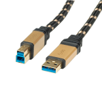 ROLINE GOLD USB 3.0 Cable, Type A M - B M 0.8 m