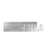 CHERRY DW 9100 SLIM keyboard Mouse included Universal RF Wireless + Bluetooth QWERTY US English Silver
