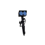 Bachmann 394.180 power extension 2 m 2 AC outlet(s) Outdoor Black, Blue