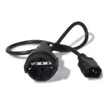 APC AP9880 power cable Black 23.6" (0.6 m) C14 coupler CEE7/7