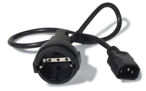APC AP9880 power cable Black 0.6 m C14 coupler CEE7/7