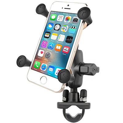 RAM Mounts X-Grip Phone Mount with Handlebar U-Bolt Base