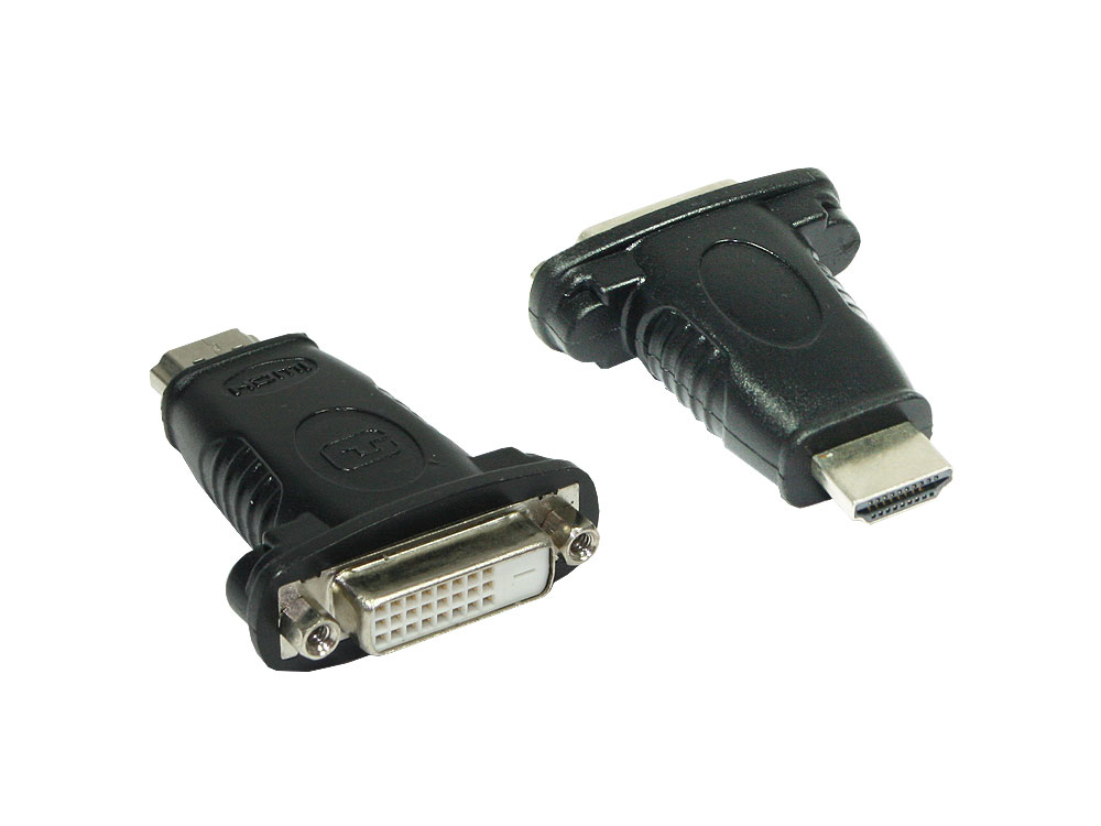 Alcasa DVI-HDMI cable gender changer DVI 24+1 Black