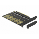 DeLOCK PCI Express x16 Card to 5 x internal M.2 Key B / SATA