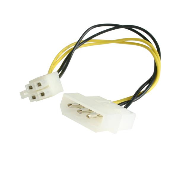 Image of StarTech.com 6in LP4 to P4 Auxiliary Power Cable Adapter