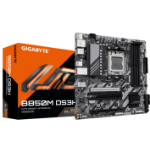 GIGABYTE B850M DS3H Motherboard - AMD Ryzen 9000 Series CPUs, 16+2+2 Phases Digital VRM, up to 8200MHz DDR5 (OC), 1xPCIe 5.0 + 1xPCIe 4.0 M.2, 2.5 LAN, USB 3.2 Gen 2