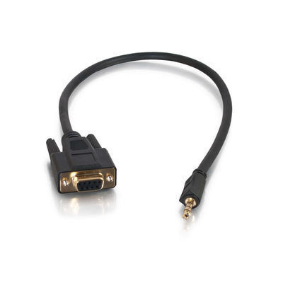 02445 C2G 1.5FT VELOCITY™ DB9 FEMALE TO 3.5MM MALE ADAPTER CABLE