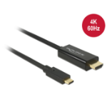 DeLOCK 85291 video cable adapter 2 m USB C HDMI Black