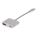 Maplin Lightning to USB-A / Lightning Charging Port Adapter