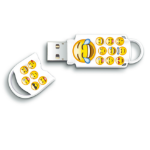 Integral 16GB USB2.0 DRIVE XPRESSION EMOJI USB flash drive USB Type-A 2.0 Multicolour