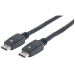 Manhattan DisplayPort Cable, v1.1, 4K@60Hz, 10m, Male to Male, With Latches, Fully Shielded, Black, Lifetime Warranty, Polybag