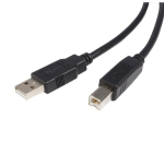 StarTech.com USB2HAB10 USB cable 118.1" (3 m) USB 2.0 USB A USB B Black