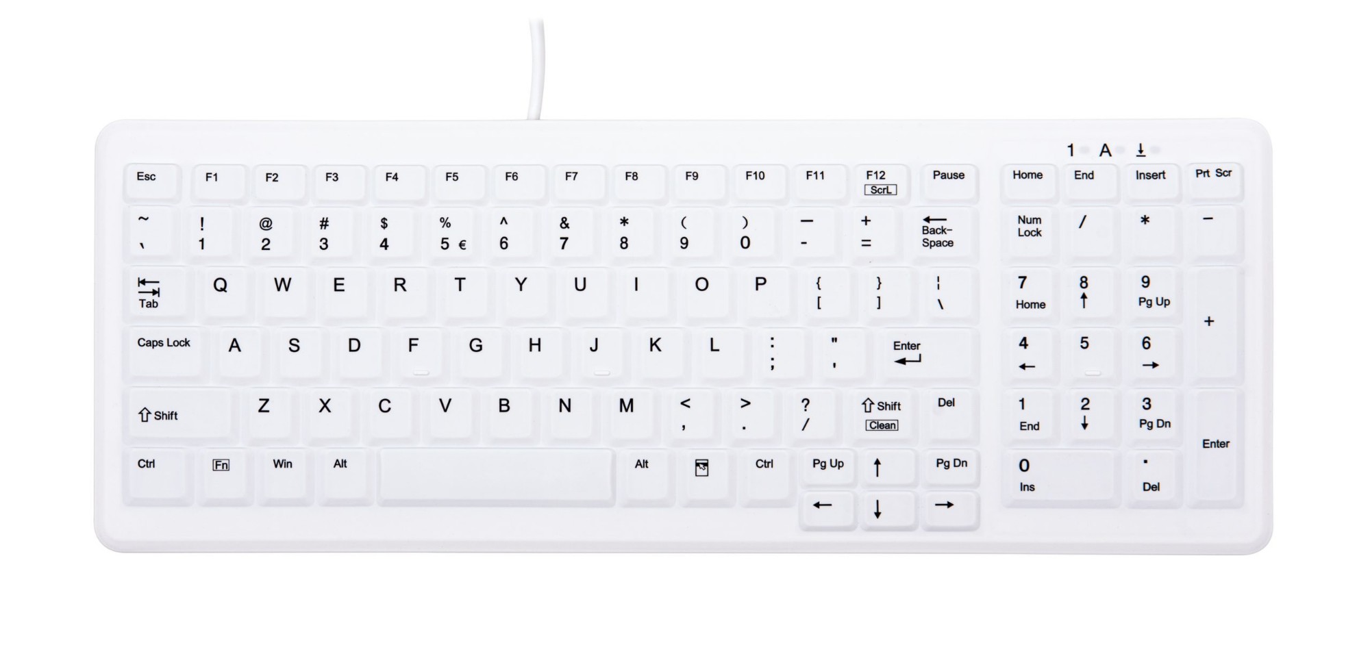 CHERRY AK-C7000 keyboard USB QWERTY US English White