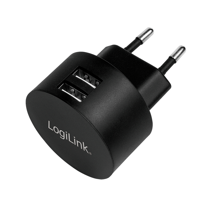 Image of LogiLink USB socket adapter, 2x USB-port for Fast Charging, 10.5W