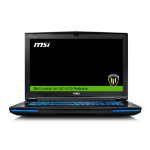 MSI Workstation WT72 6QL-615UK 2.6GHz i7-6700HQ 17.3" 1920 x 1080pixels Black Mobile workstation