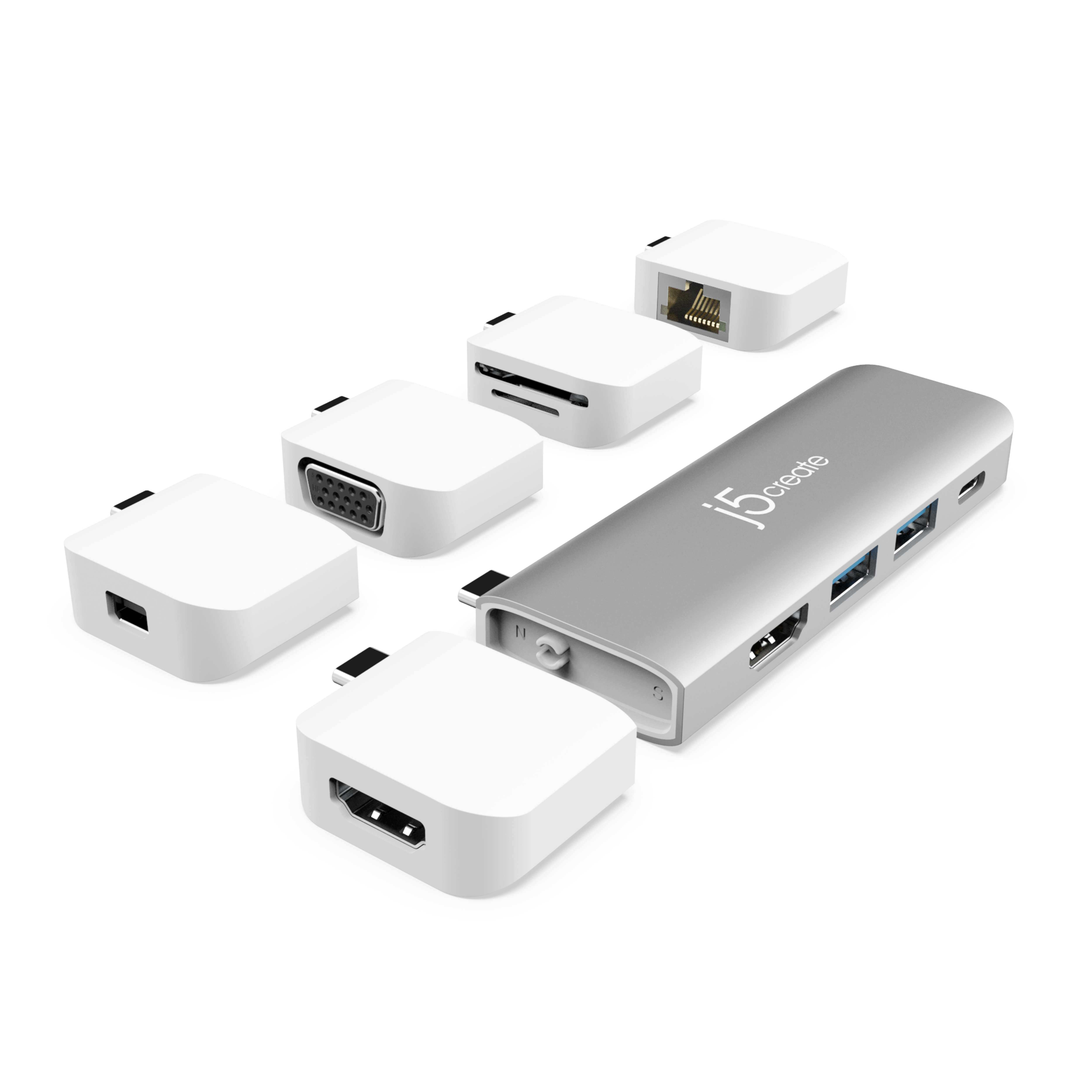 Image of j5create JCD389 Ultradrive Kit USB-C Multi-Display Modular...