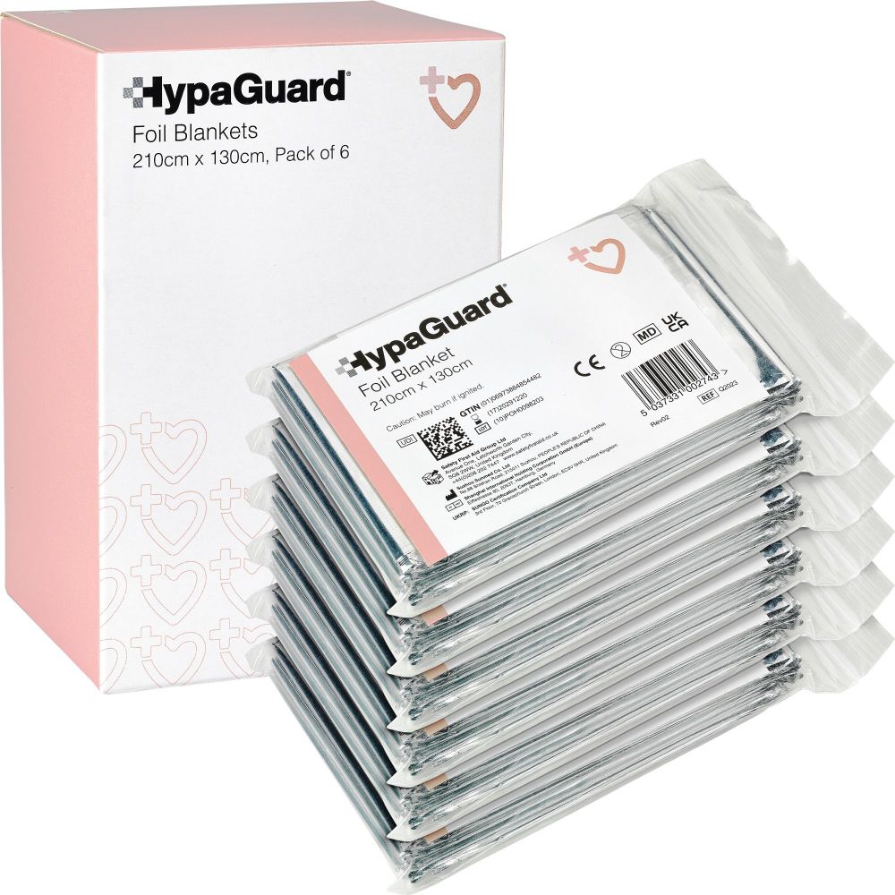 HypaGuard Foil Blanket 210x130cm (Pack of 6)