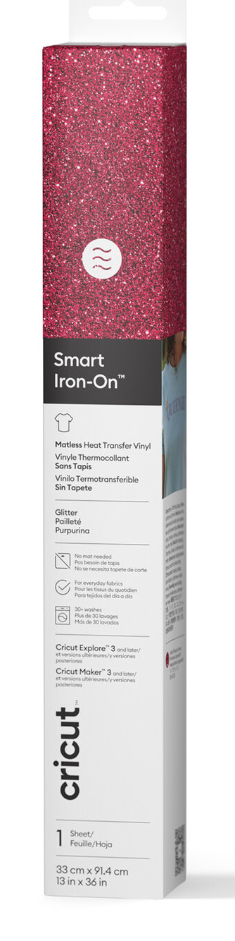 Cricut Smart Iron-On Glitter Heat transfer vinyl roll