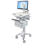 Ergotron StyleView Aluminium, Grey, White Flat panel Multimedia cart