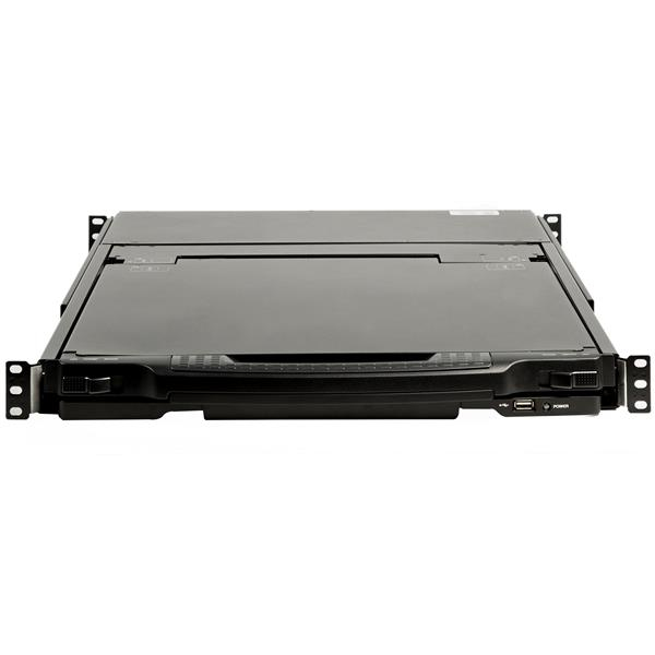 StarTech.com Dual Rail Rackmount KVM Console HD 1080p - Single Port DVI/VGA KVM w/17" LCD Monitor for Server Rack - Fully Featured 1U LCD KVM Drawer w/Cables - USB Support - 44230 MTBF