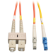 Tripp Lite N425-03M fiber optic cable 118.1" (3 m) LC SC Gray, Orange, Yellow