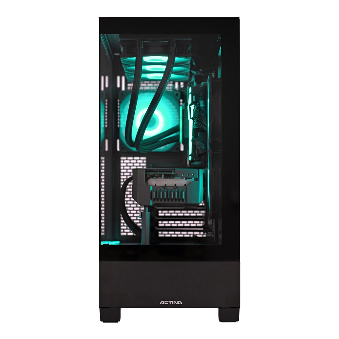 ACN Actina 5901443417071 PC AMD Ryzenâ„¢ 7 7800X3D 32 GB DDR5-SDRAM 1 TB SSD AMD Radeon RX 9070 XT Midi Tower Black