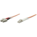 Intellinet Fiber Optic Patch Cable, OM2, LC/SC, 2m, Orange, Duplex, Multimode, 50/125 Âµm, LSZH, Fibre, Lifetime Warranty
