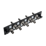Tripp Lite N492-08S-ST High-Density Fiber Adapter Panel (MMF/SMF), 8 ST Simplex Connectors, Black