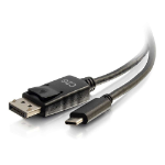 C2G 6ft (1.8m) USB-C to DisplayPort™ Adapter Cable 4K 30Hz - Black