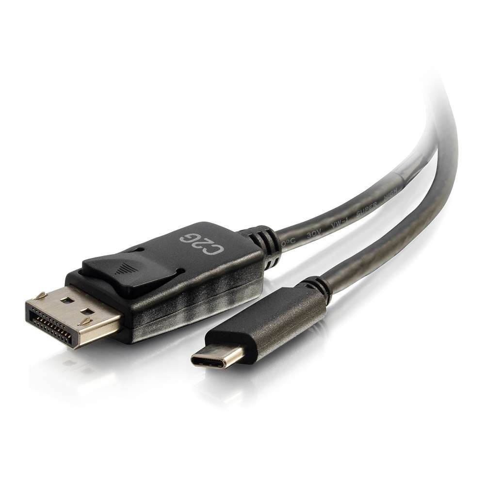 C2G 26902 videokabeladapter 1,8 m USB Type-C DisplayPort Svart