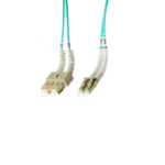 4Cabling 1.5m LC-SC Flexi Boot OM4 Multimode Fibre Optic Duplex Patch Leads