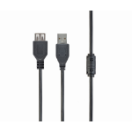 Gembird 3m USB 2.0 A M/FM USB-kabel USB A Zwart