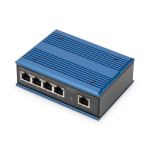 Digitus 4 Port Gigabit Network PoE Switch, Industrial, Unmanaged, 1 RJ45 Uplink