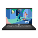 MSI Modern 14 C12M-639UK Intel® Core™ i5 i5-1235U Laptop 35.6 cm (14") Full HD 8 GB DDR4-SDRAM 512 GB SSD Wi-Fi 6 (802.11ax) Windows 11 Home Black