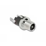 DeLOCK Connector DC 5.5 x 2.1 x 12.0 mm female bulkhead soldering version
