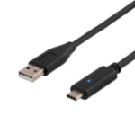 Deltaco USBC-1003 USB cable USB 2.0 0.5 m USB A Black