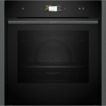 Neff N90 Slide & Hide Electric Single Oven - Black