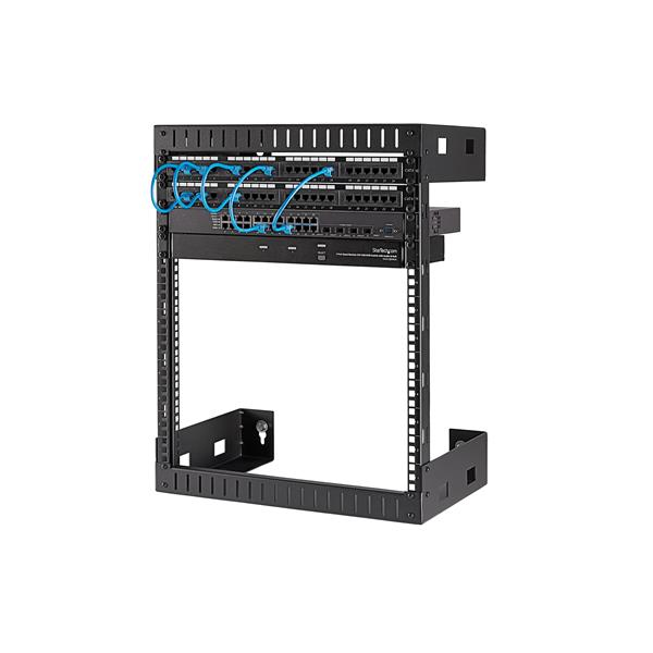 StarTech.com 12U 19&quot; Wall Mount Network Rack - 12&quot; Deep 2 Post Open Frame Server Room Rack for Data/AV/IT/ Communication/Computer Equipment/Patch Panel w/Cage Nuts &amp; Screws 200lb Capacity