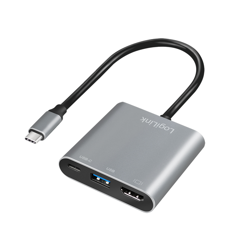 Photos - Other for Computer LogiLink 0.15M USB TYPE C TO USB TYPE C, HDMI & USB 3.0 ADAPTER UA0390 