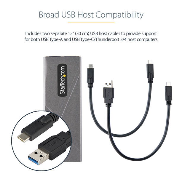 StarTech.com USB 3.0 to M.2 SATA External SSD Enclosu