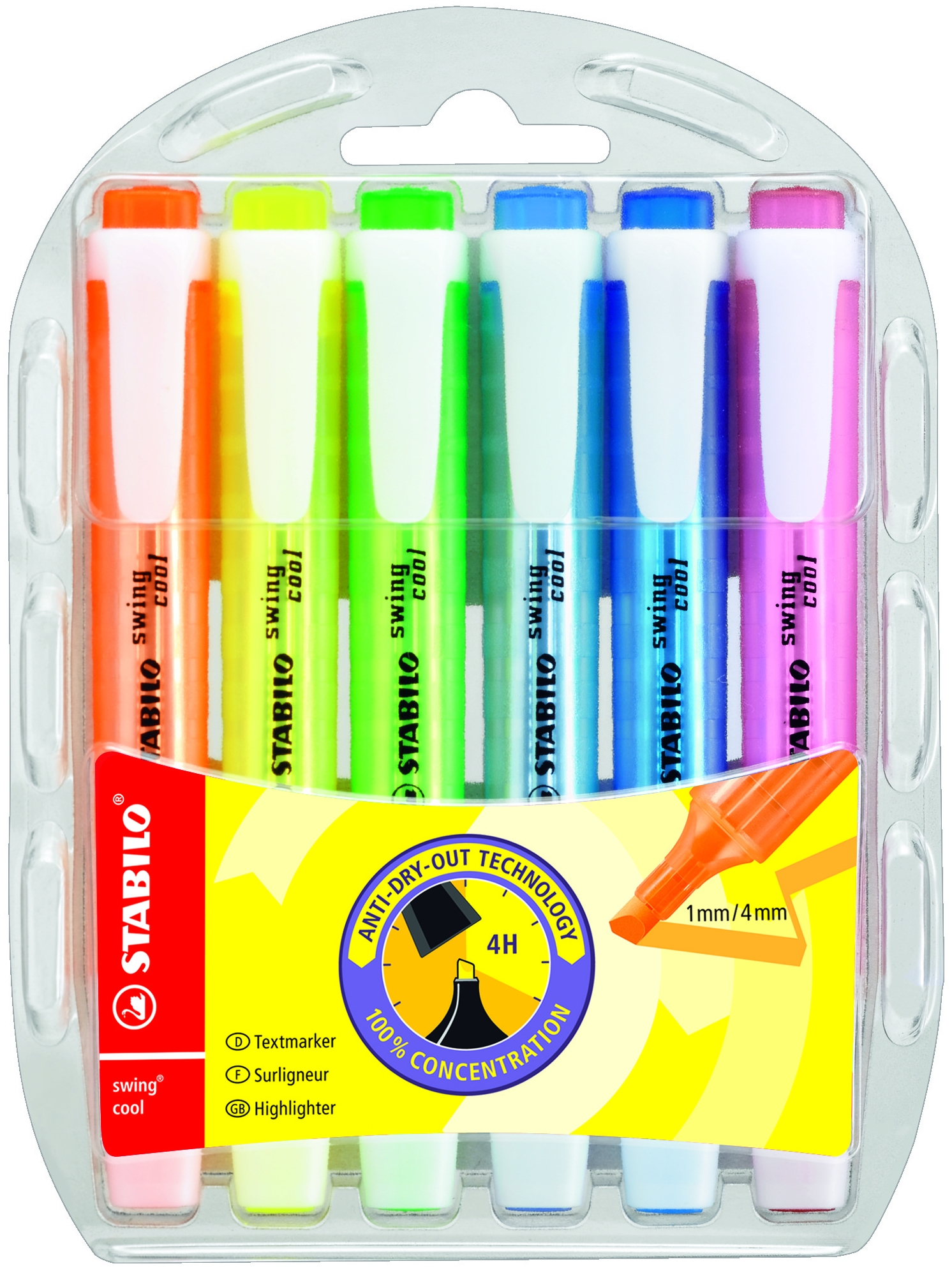 Image of STABILO Swing Cool marker 6 pc(s) Multi