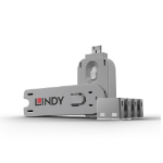 Lindy USB Port Blocker - Pack of 4, Colour Code: White
