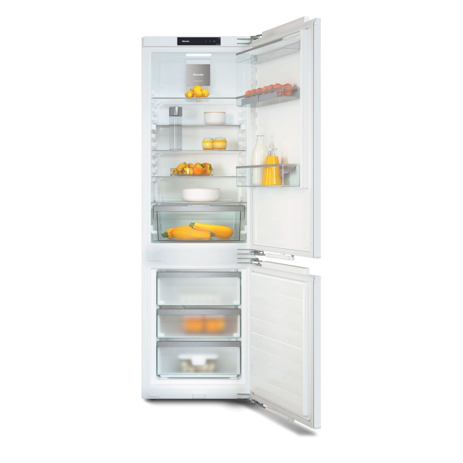 Photos - Other for Computer Miele 253 Litre 60/40 Integrated Fridge Freezer KFN7734C 